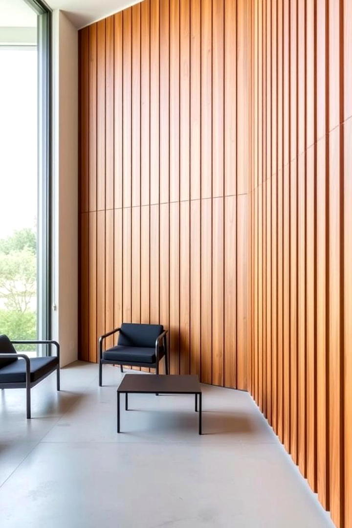 Contemporary Linear Design - 21 Wood Slat Accent Wall Ideas