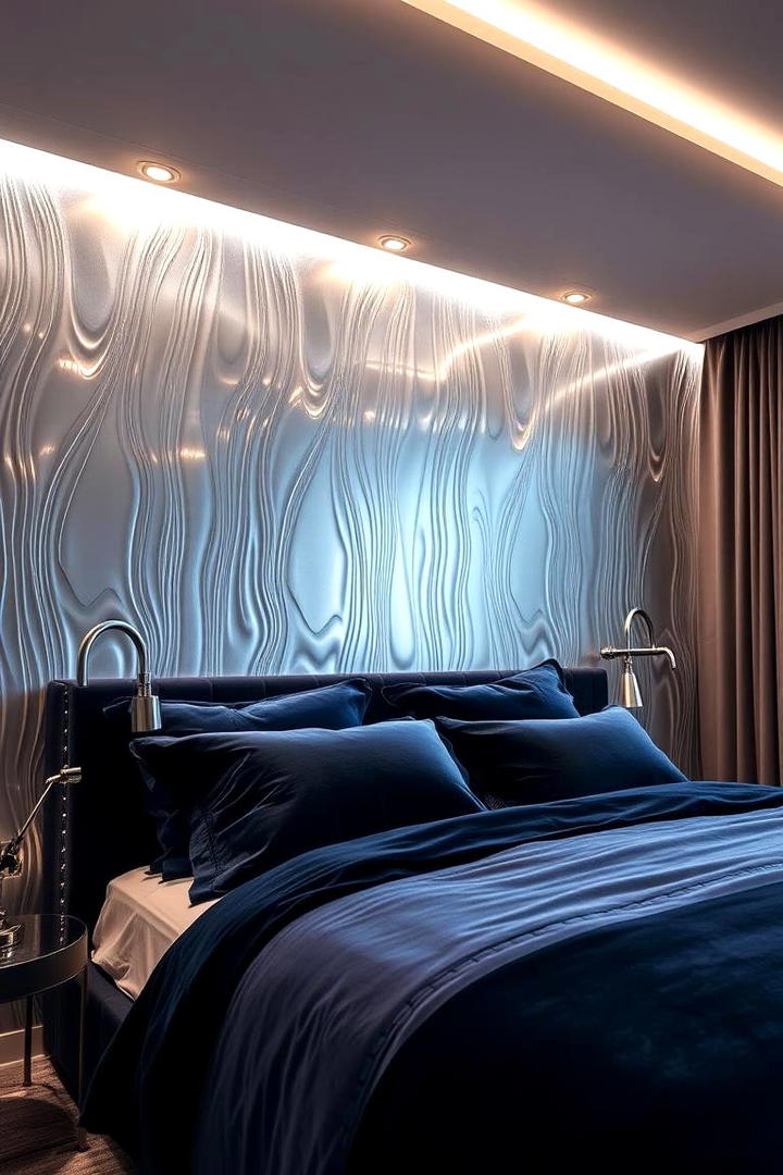 Contemporary Metallic Wallpaper - 21 Wallpaper Ideas