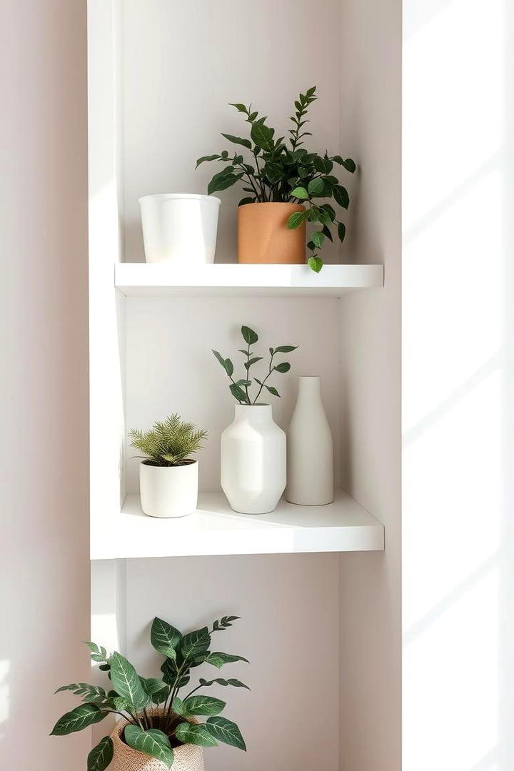 Contemporary Minimalist Shelf - 21 Corner Shelf Ideas