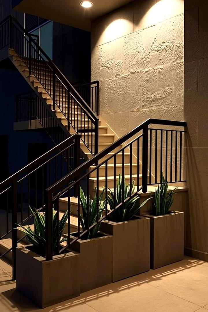 Contemporary Railings Landing - 30 Stair Landing Ideas