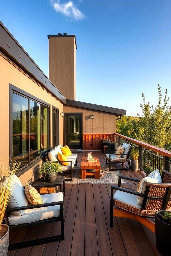 Contemporary Rustic Blend - 21 2nd Floor Deck Ideas