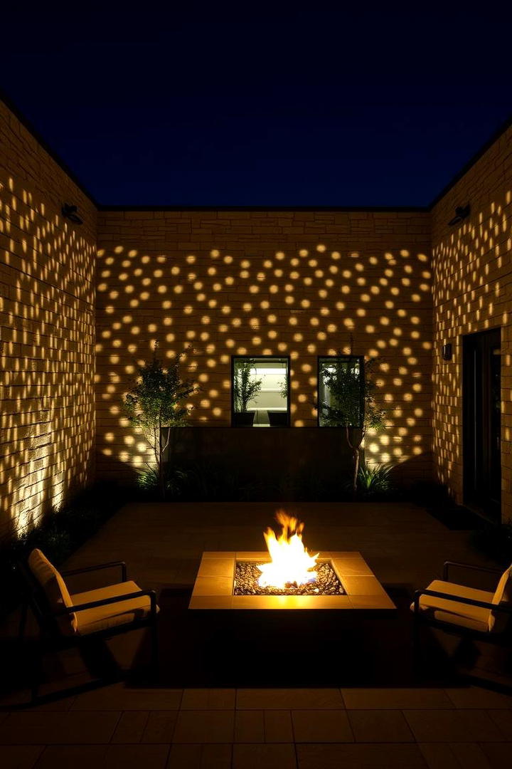 Contemporary Stone Fire Enclosure - 30 Stone Fire Pit Ideas