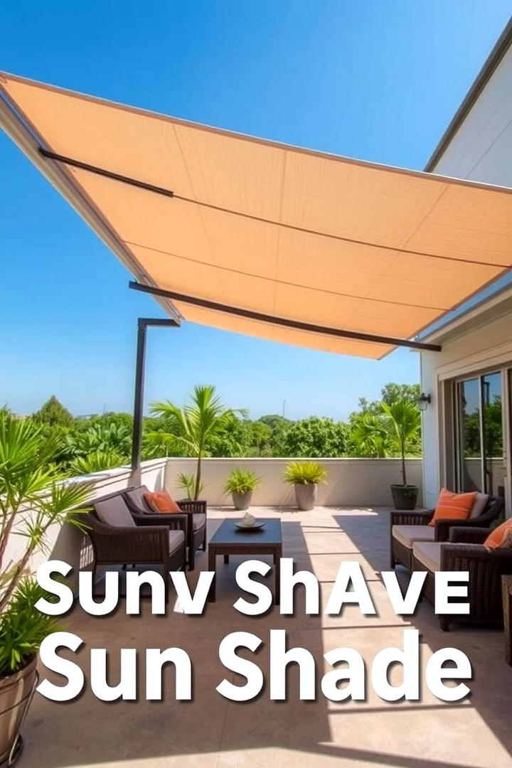 Contemporary Sun Shade - 21 Backyard Patio Ideas