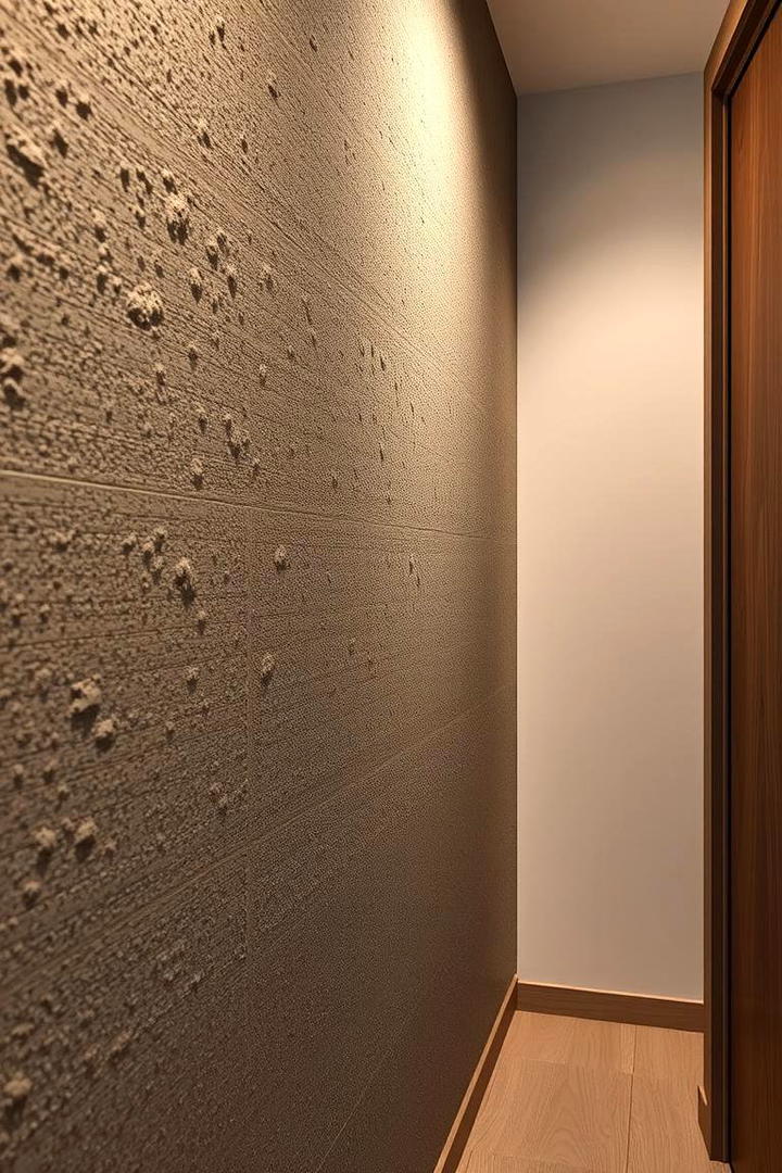 Contemporary Textured Finish - 30 Half Wall Ideas