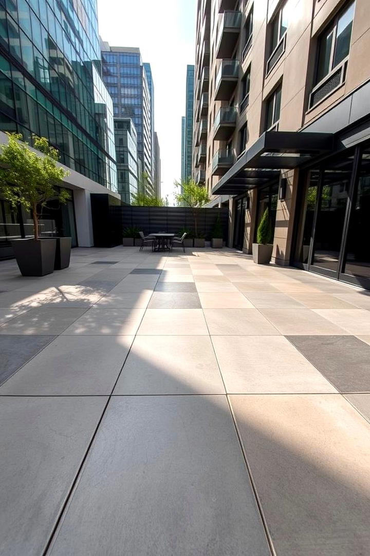 Contemporary Urban Elegance - 21 Stamped Concrete Patio Ideas