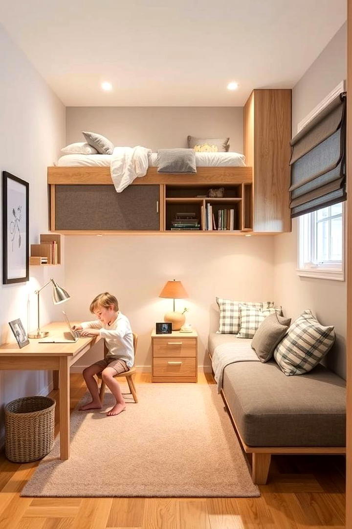 Convertible Furniture - 21 Boy and Girl Shared Small Room Ideas