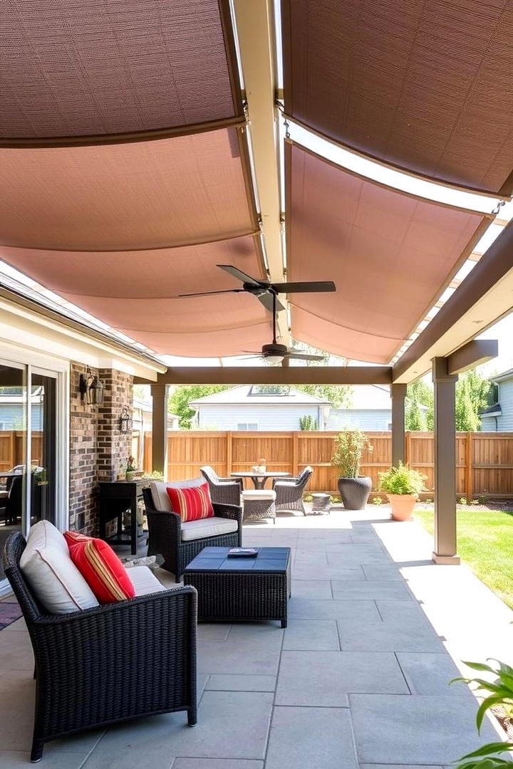 Convertible Pergola Space - 21 Covered Patio Ideas