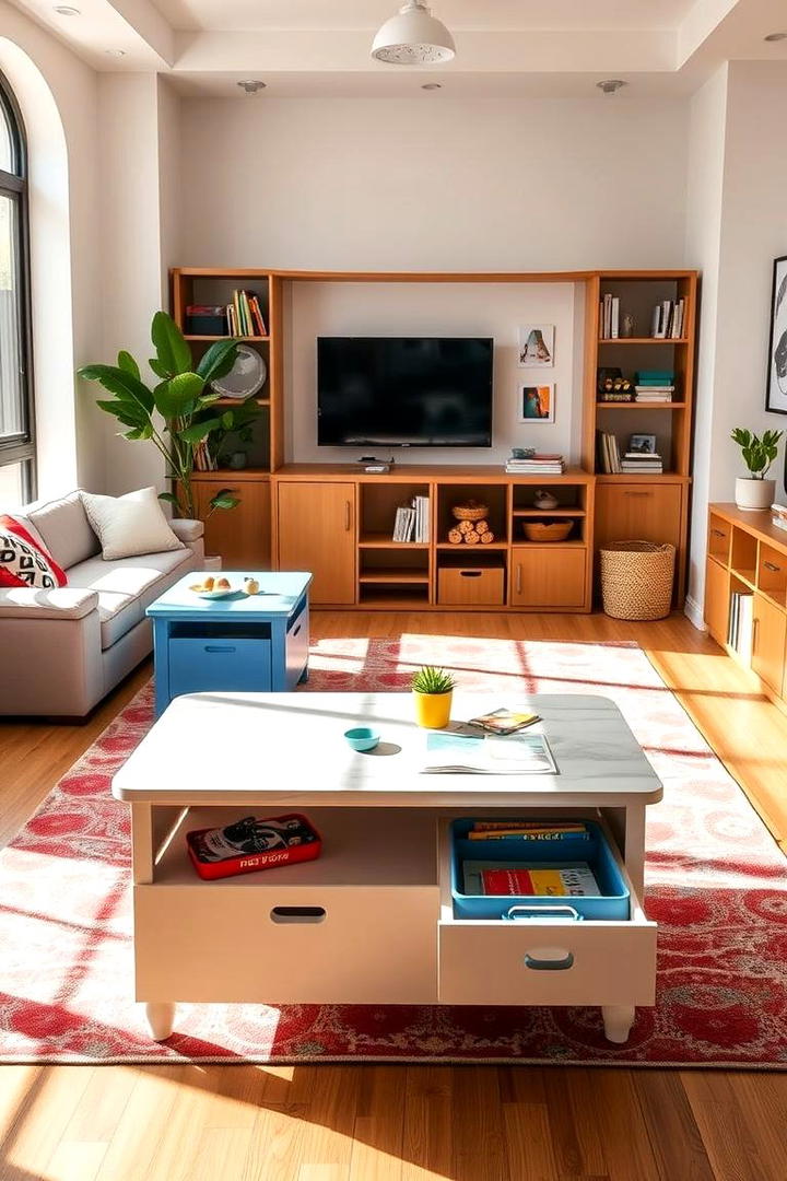 Convertible Play Tables - 21 Living Room Toy Storage Ideas