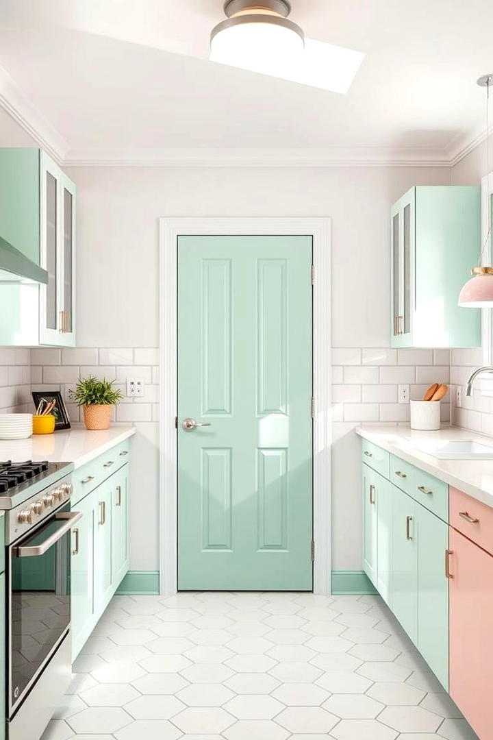 Cool Mint Green - 30 Interior Door Color Ideas