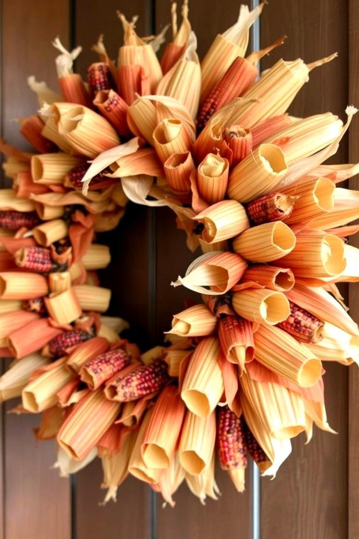 Corn Husk Craft Creations - 21 fall outdoor decorating ideas