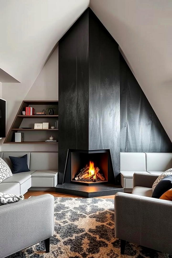 Corner Fireplace - 21 Modern Fireplace Ideas