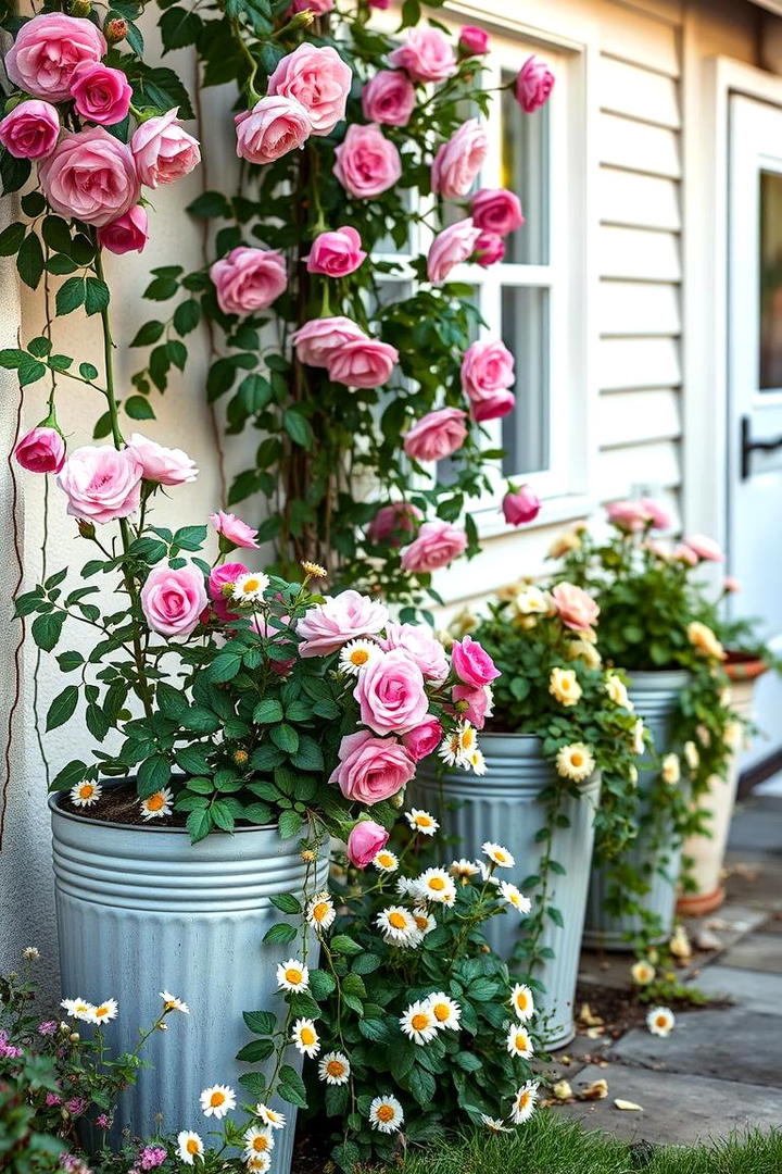 Cottage Charm Container Garden - 21 Container Garden Ideas