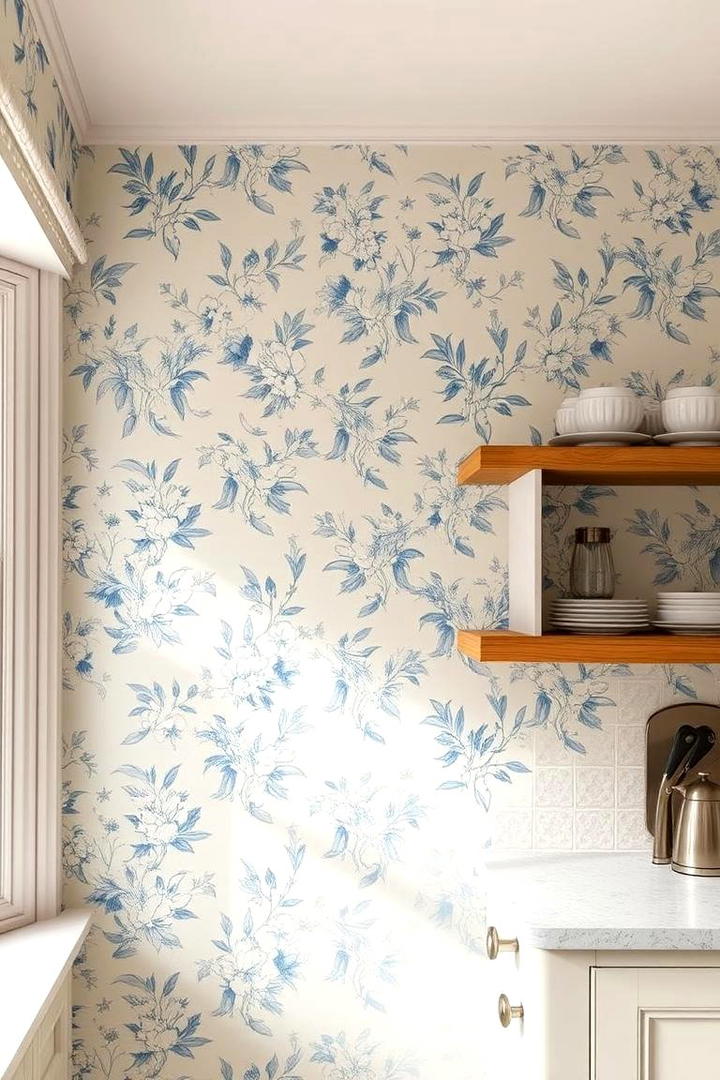 Cottage Inspired Wallpaper Style - 30 Cottage Kitchen Ideas