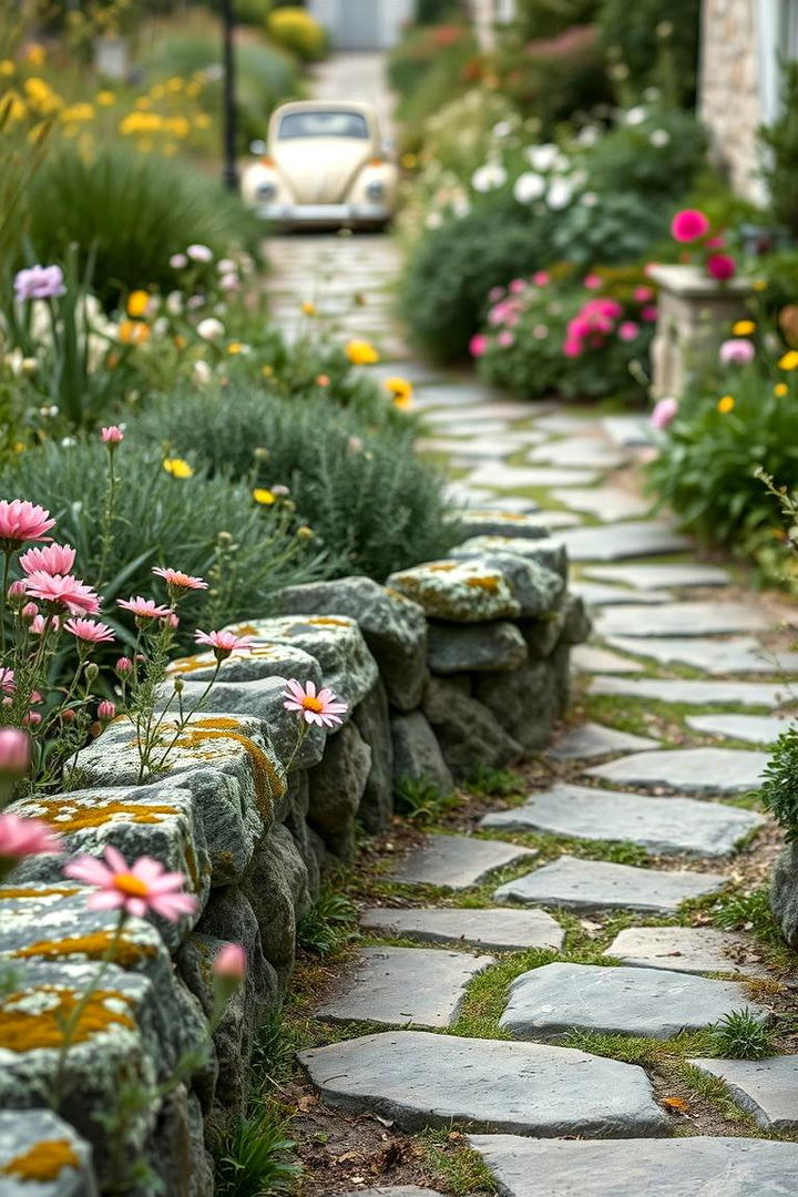 Cottage Style Flagstone Walkway - 30 Flagstone Walkway Ideas