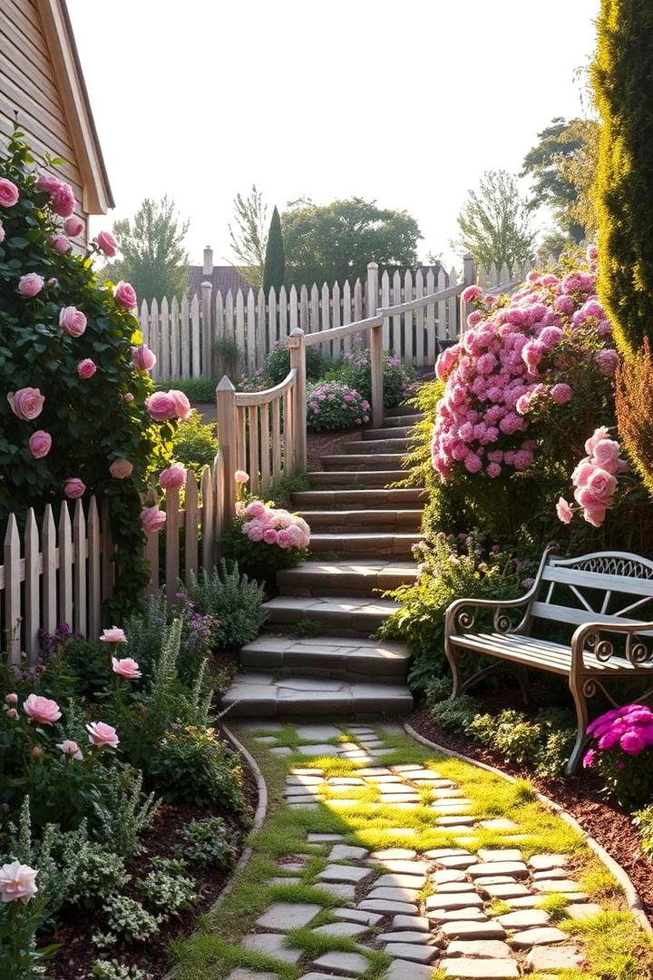 Cottage Style Sloped Garden - 30 Sloped Garden Ideas