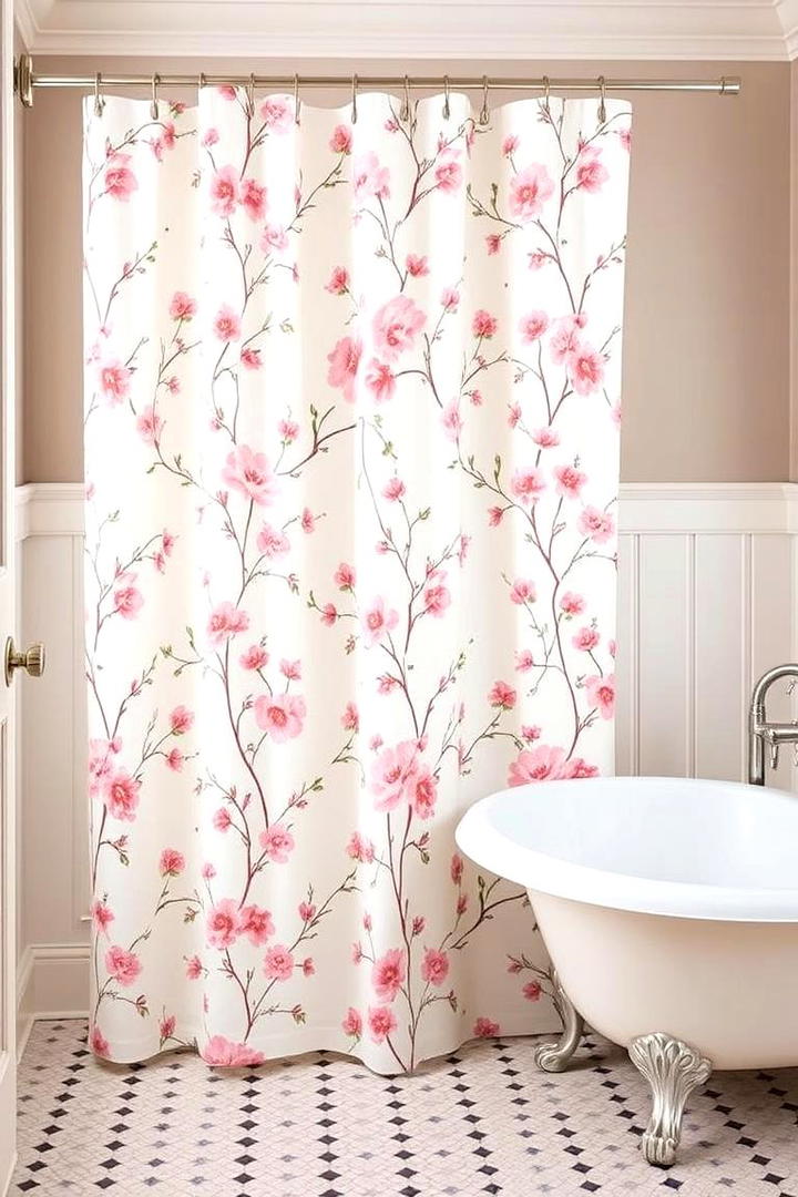 Country Floral Patterns - 21 Country Bathroom Ideas