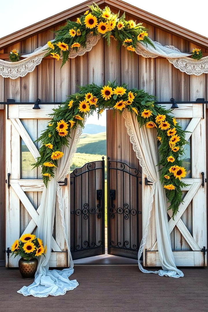 Country Inspired Backdrops - 21 Barn Wedding Ideas