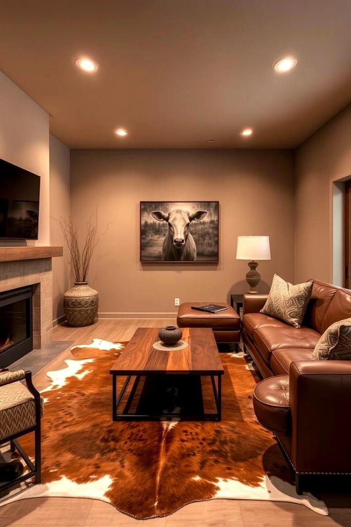 Cowhide Accents - 30 Southwest Interior Design Ideas