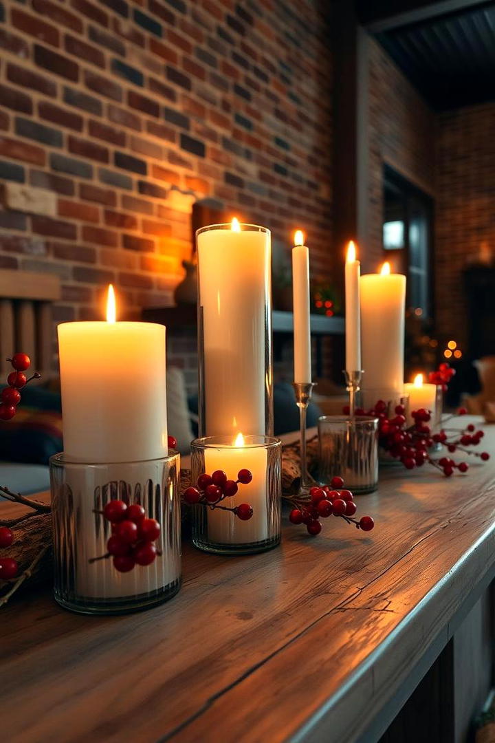 Cozy Candle Arrangements - 30 Friendsgiving Decor Ideas