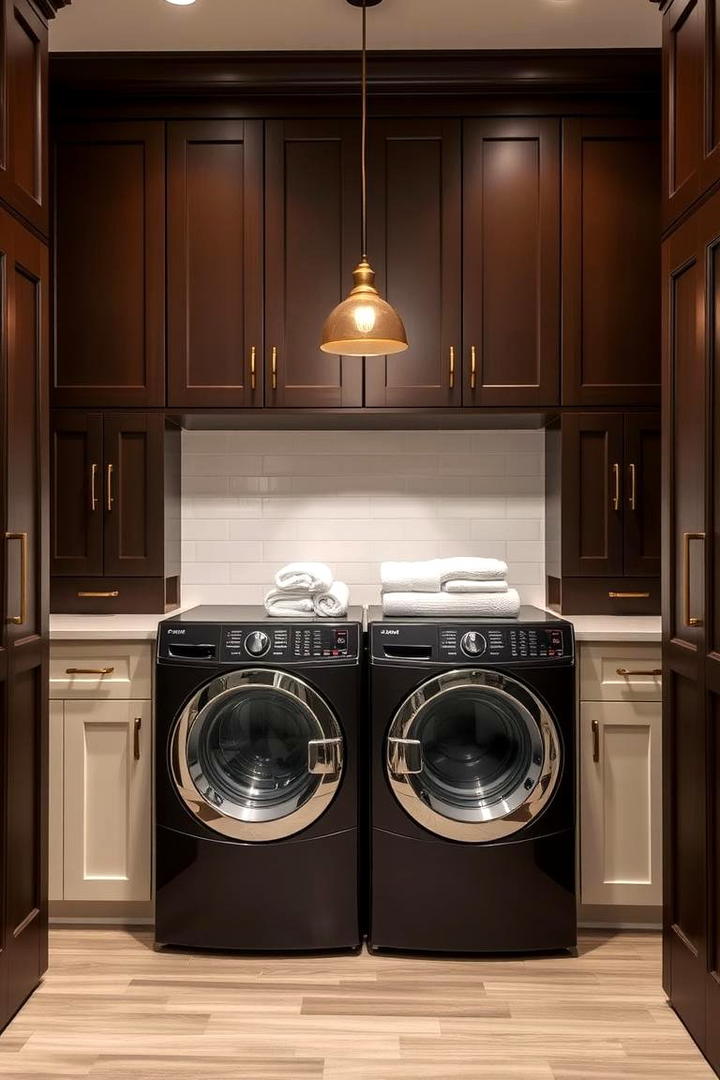 Cozy Chocolate Brown - 30 Laundry Room Paint Ideas