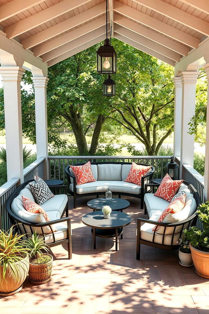 Cozy Conversation Corner - 21 Covered Porch Ideas