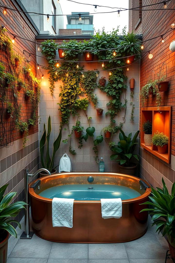 Cozy Courtyard Oasis - 30 Outdoor Bathtub Ideas