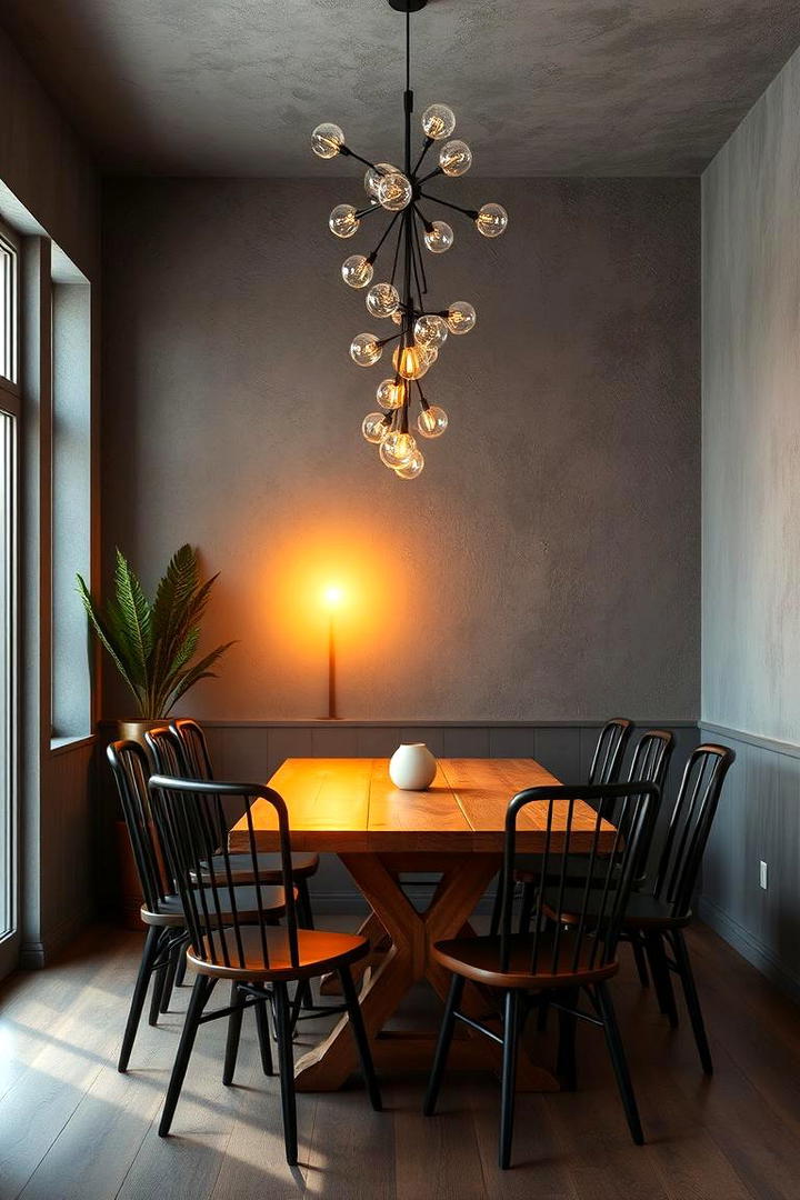 Cozy Dining Space Inspiration - 30 Grey House With Black Trim