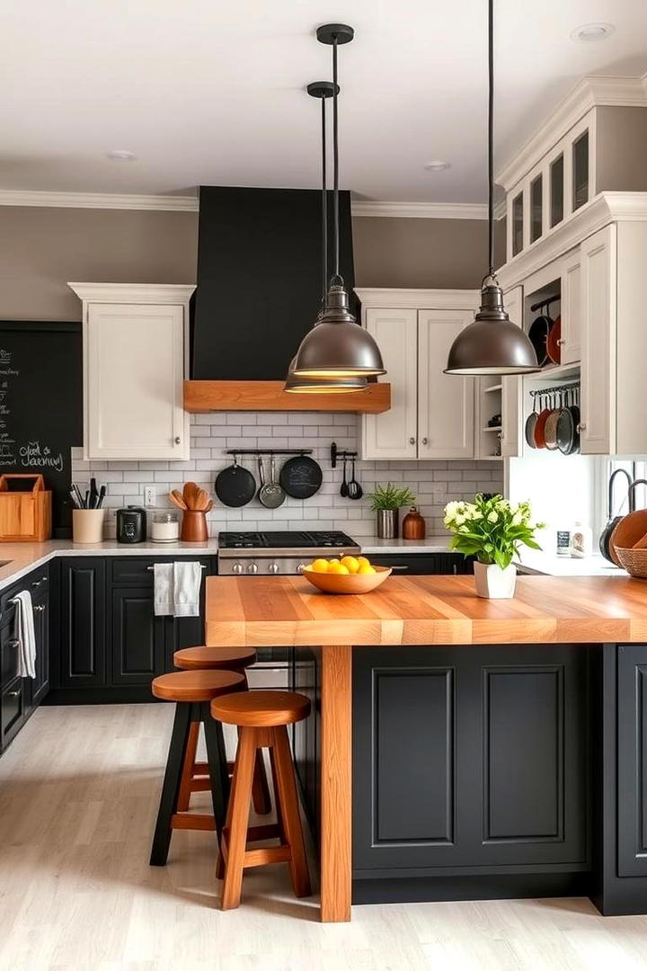 Cozy Family Hub - 21 Kitchens With Black Cabinets