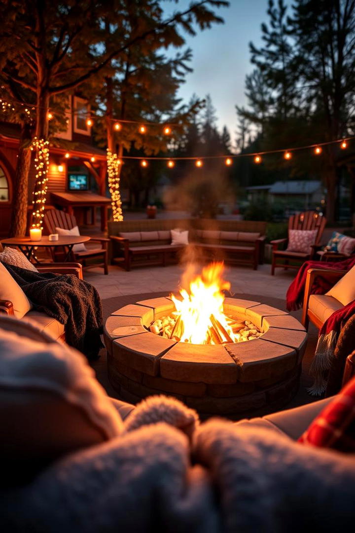 Cozy Fire Pit Evening - 21 Backyard Wedding Ideas