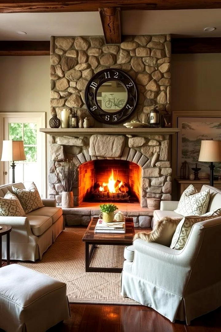 Cozy Hearth Ambiance - 21 French Country Living Room Ideas