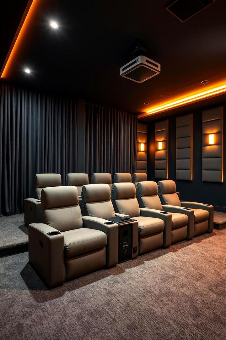 Cozy Home Theater - 21 Basement Ideas