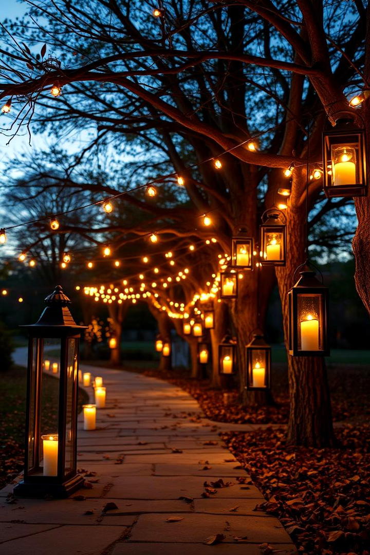 Cozy Lantern Lighting - 21 Fall Wedding Décor Ideas