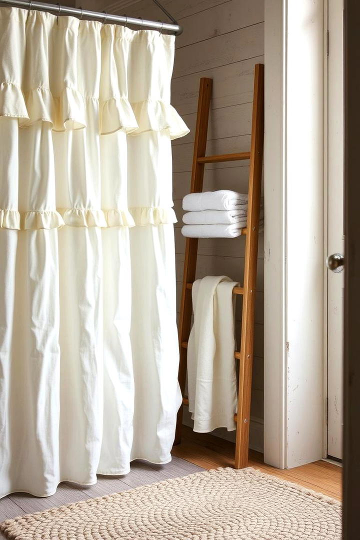 Cozy Linen Textiles - 21 Country Bathroom Ideas