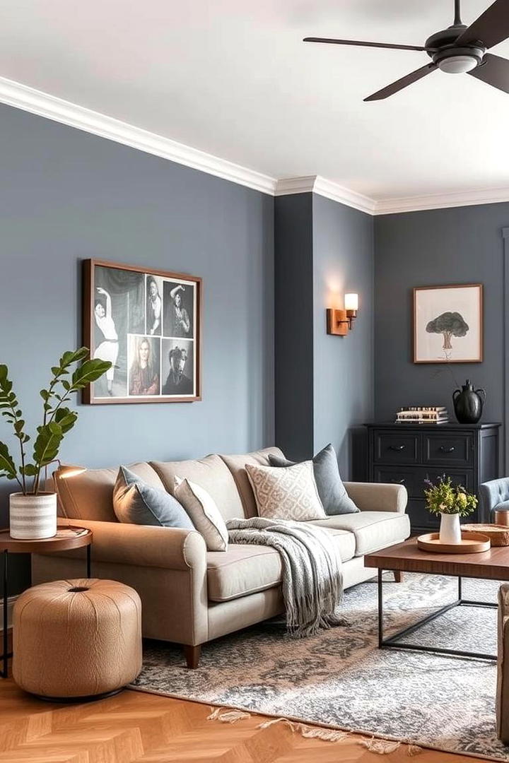 Cozy Living Warm Blue gray Ambience - 21 Blue-gray Paint Colors