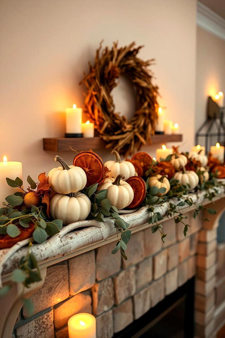 Cozy Mantel Decorations - 21 Thanksgiving Decoration Ideas