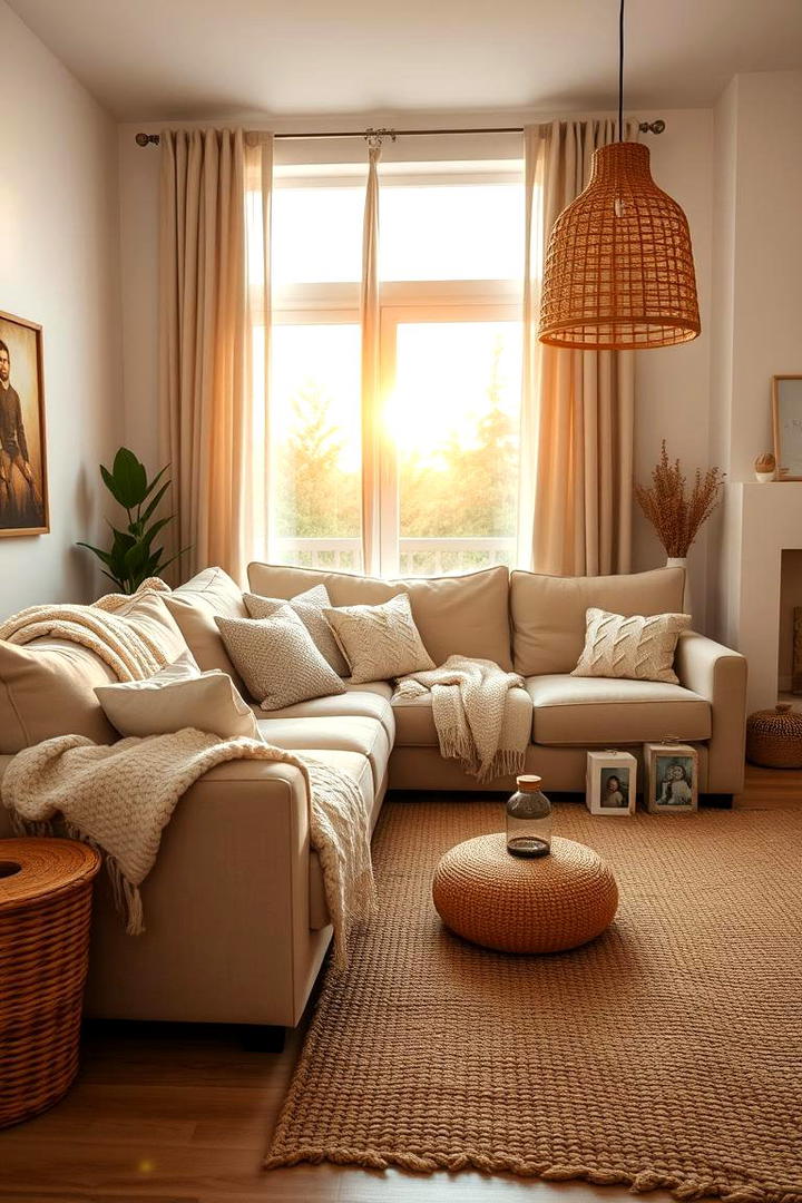 Cozy Neutral Retreat - 30 Beige Couch Living Room Ideas