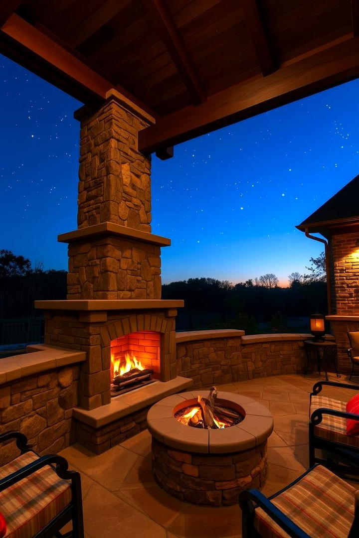 Cozy Outdoor Fireplaces - 21 Outdoor Decor Ideas