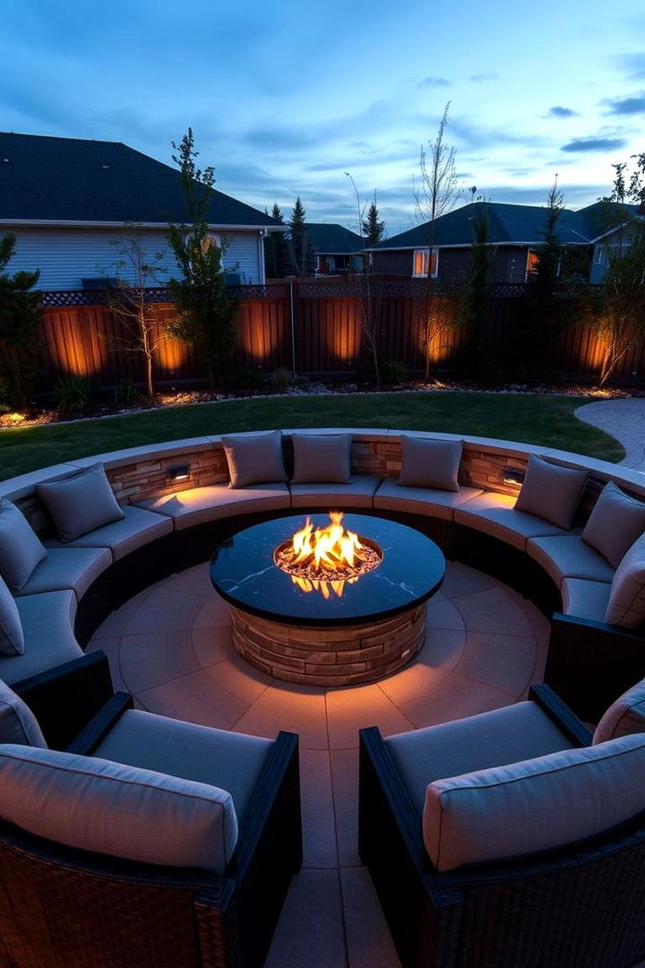 Cozy Outdoor Seating - 30 Dark Brown House With Black Trim