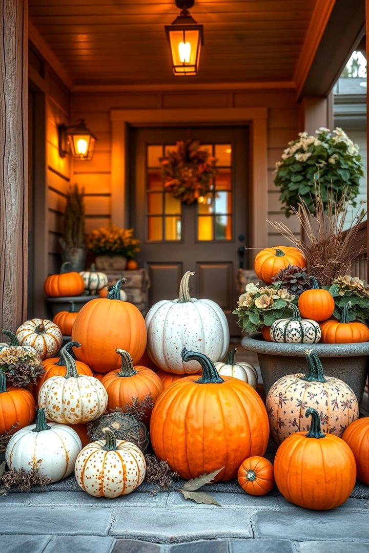 Cozy Pumpkin Accents - 21 Fall Porch Decor Ideas