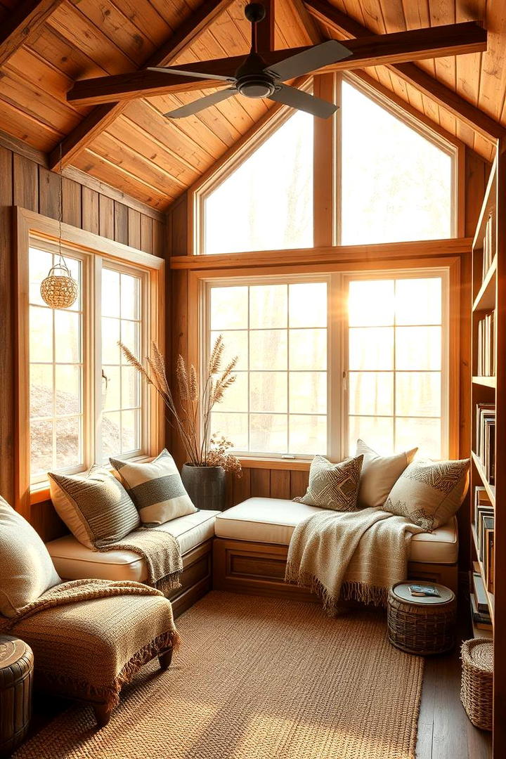 Cozy Reading Nook Sunroom - 30 Small Sunroom Ideas