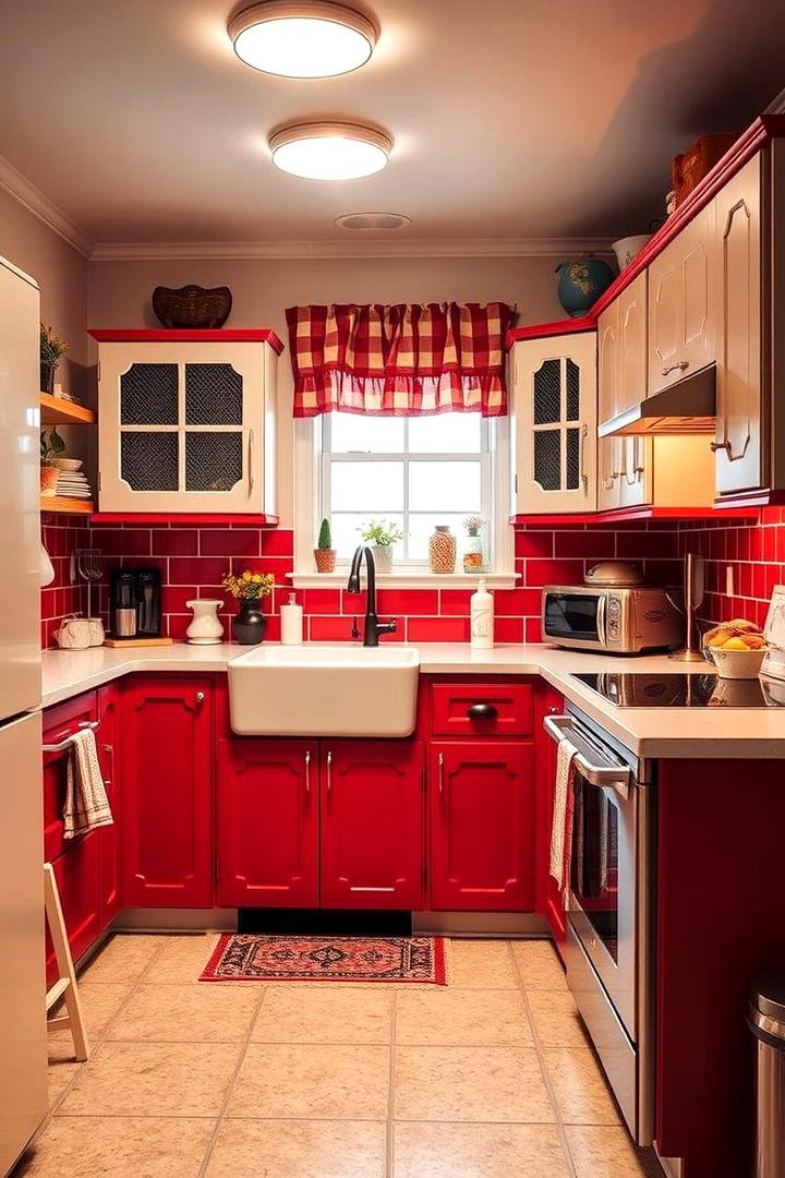 Cozy Red and White Kitchen Theme - 17 Red Kitchens