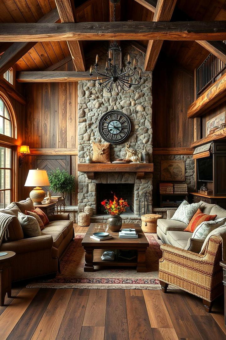 Cozy Rustic Family Room - 21 Family Room Ideas