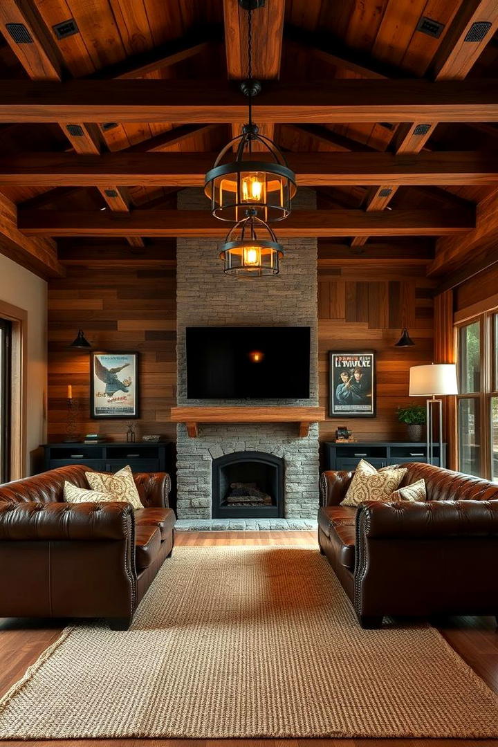 Cozy Rustic Tv Room - 21 Tv Room Ideas