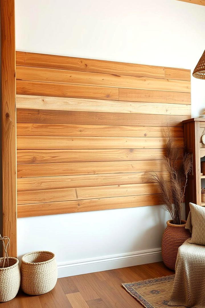 Cozy Rustic Wooden Planks - 21 Blank Wall Ideas