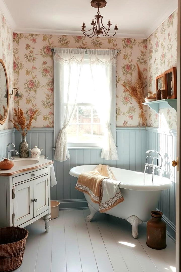 Cozy Shabby Chic Decor - 30 Cottage Bathroom Ideas