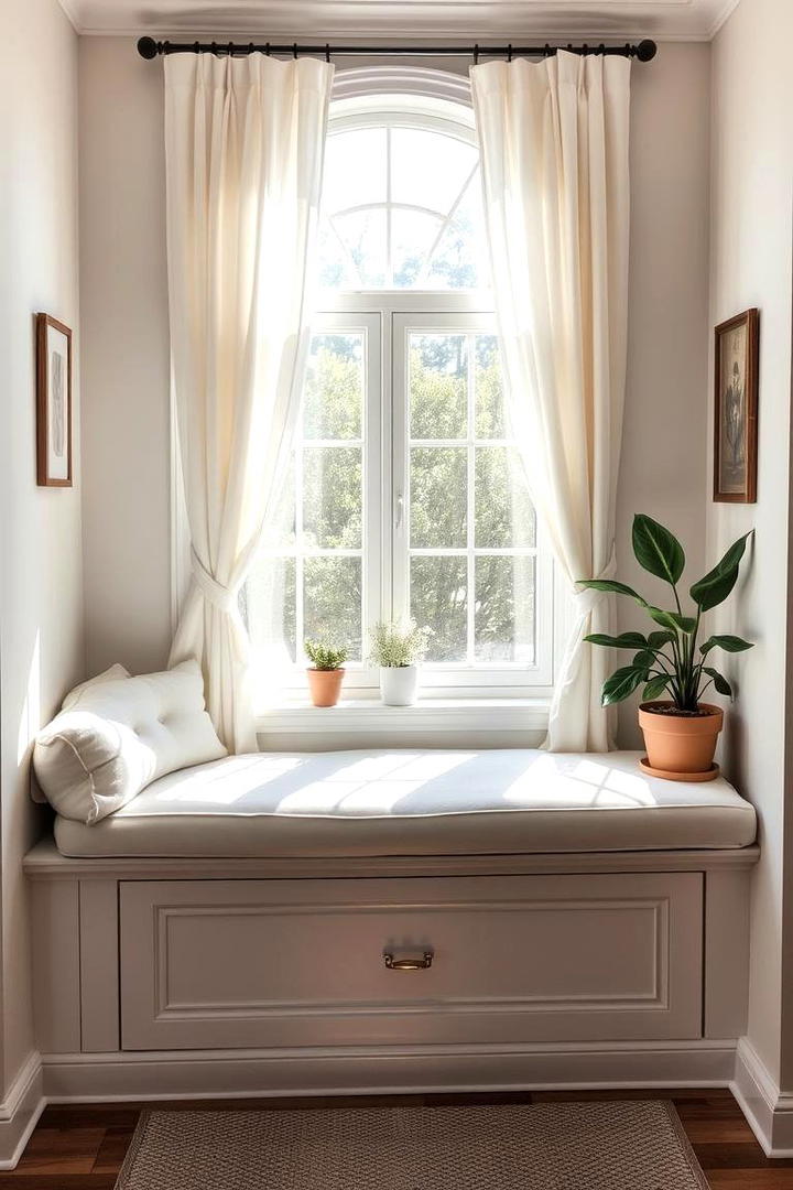 Cozy Window Nook Banquette - 21 Banquette Seating Ideas