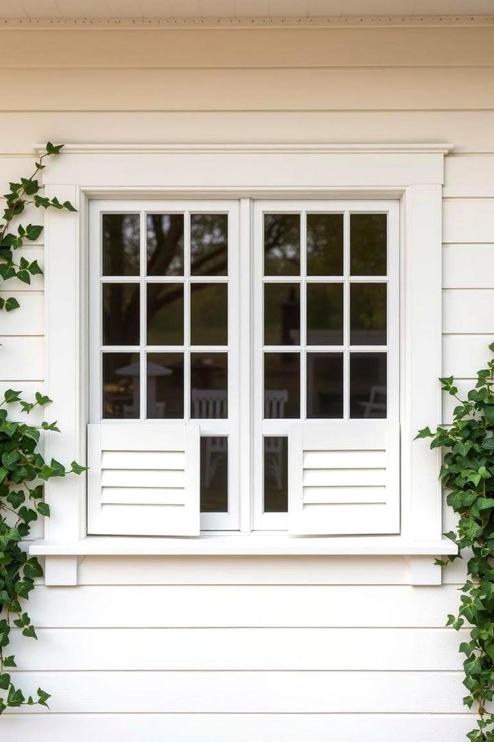 Cozy Window Shutters - 21 Curb Appeal Inspiration for Ranch Homes