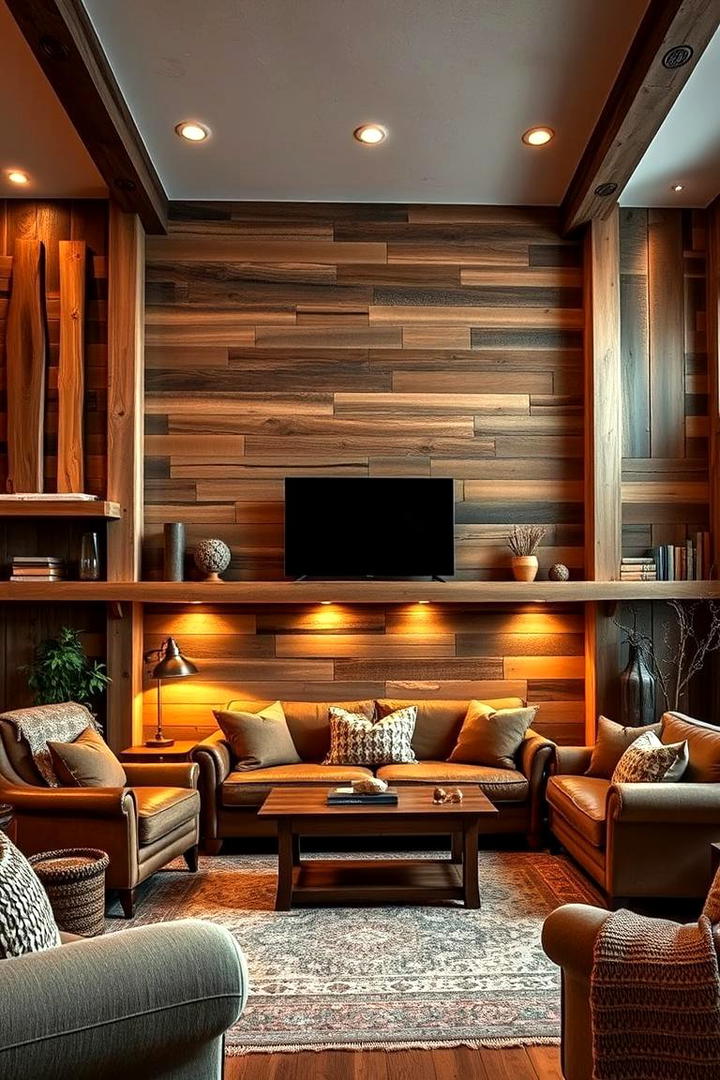 Cozy Wooden Accents - 21 Rustic Living Room Ideas