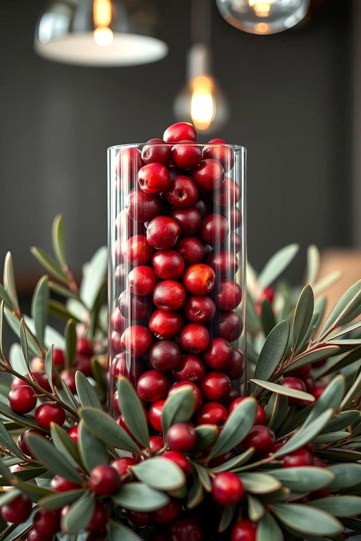 Cranberry Highlights - 30 Fall Mantel Decor Ideas