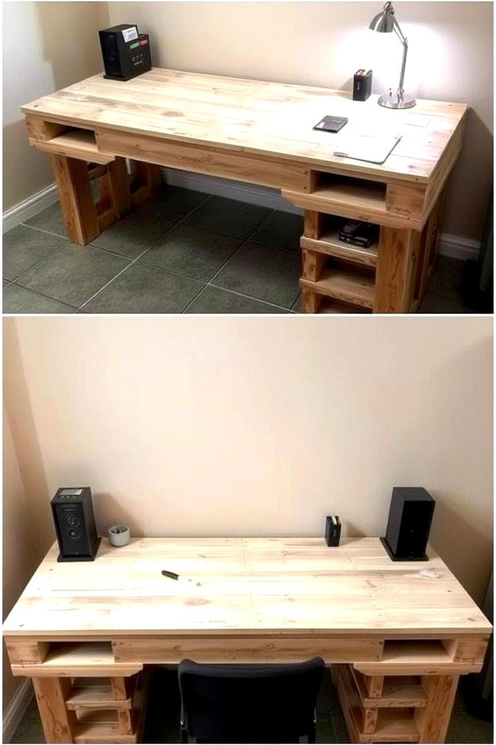 Creative DIY Pallet Desk - 21 Desk Ideas